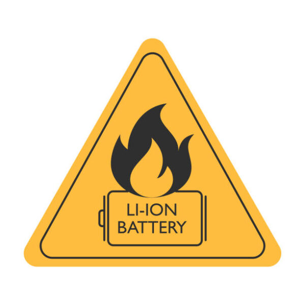 Lithium Ion Battery Warning